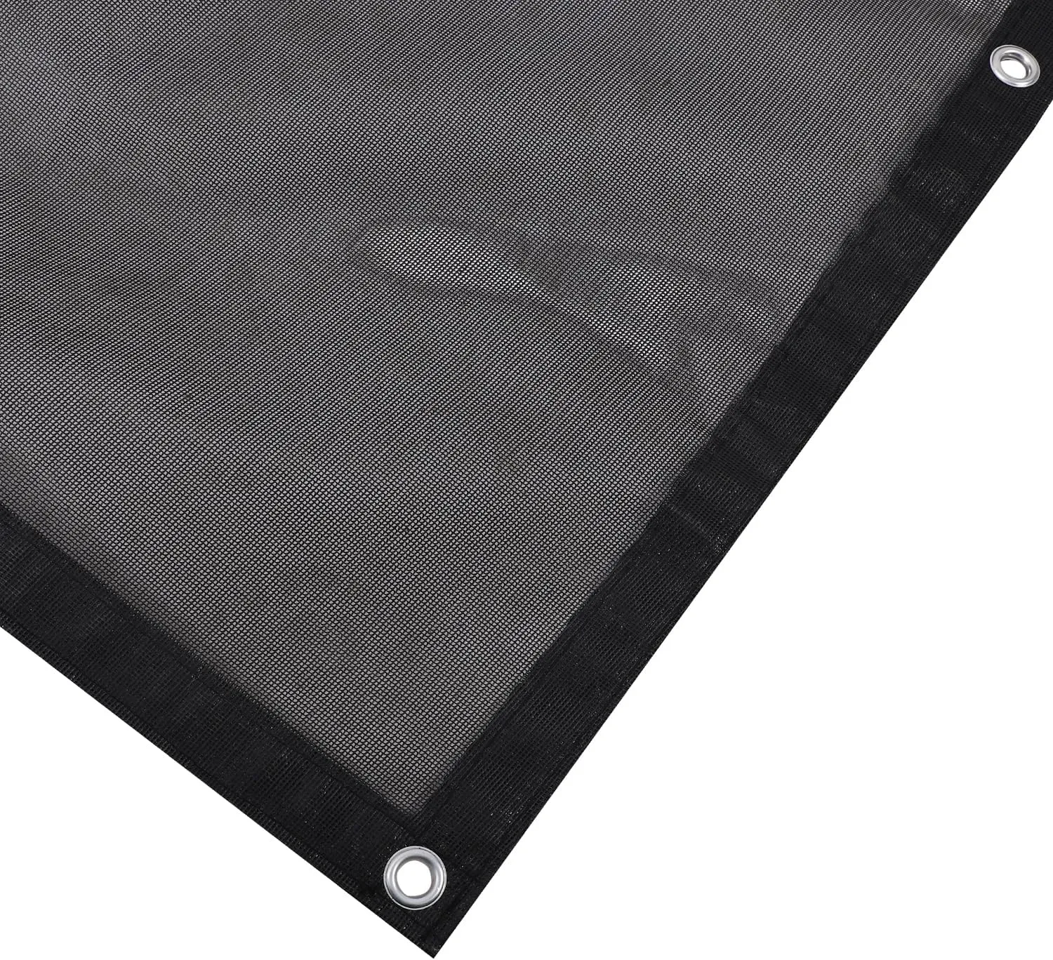 PVC Coating mesh tarp 6 Oz Protective Cover with Reinforced Edges, Multipurpose for Patio Garden Fences Swimming Pools Construction Dump Trucks Equipment (Black, 20'x20')