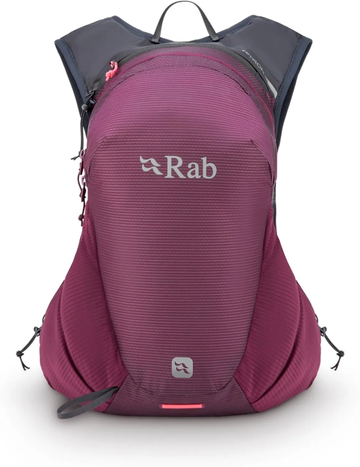 Rab Nitron Lightweight Hydration Pack - Comfortable Daypack for Hiking, Trekking, & Trail Running - Mulberry - 12-Liter (Back Length - Medium)