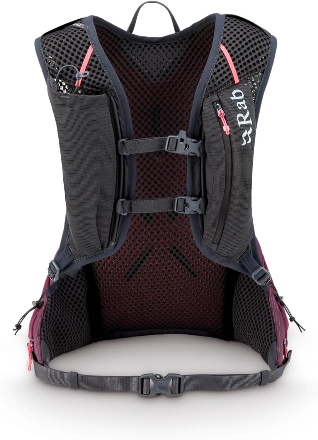 Rab Nitron Lightweight Hydration Pack - Comfortable Daypack for Hiking, Trekking, & Trail Running - Mulberry - 12-Liter (Back Length - Medium)