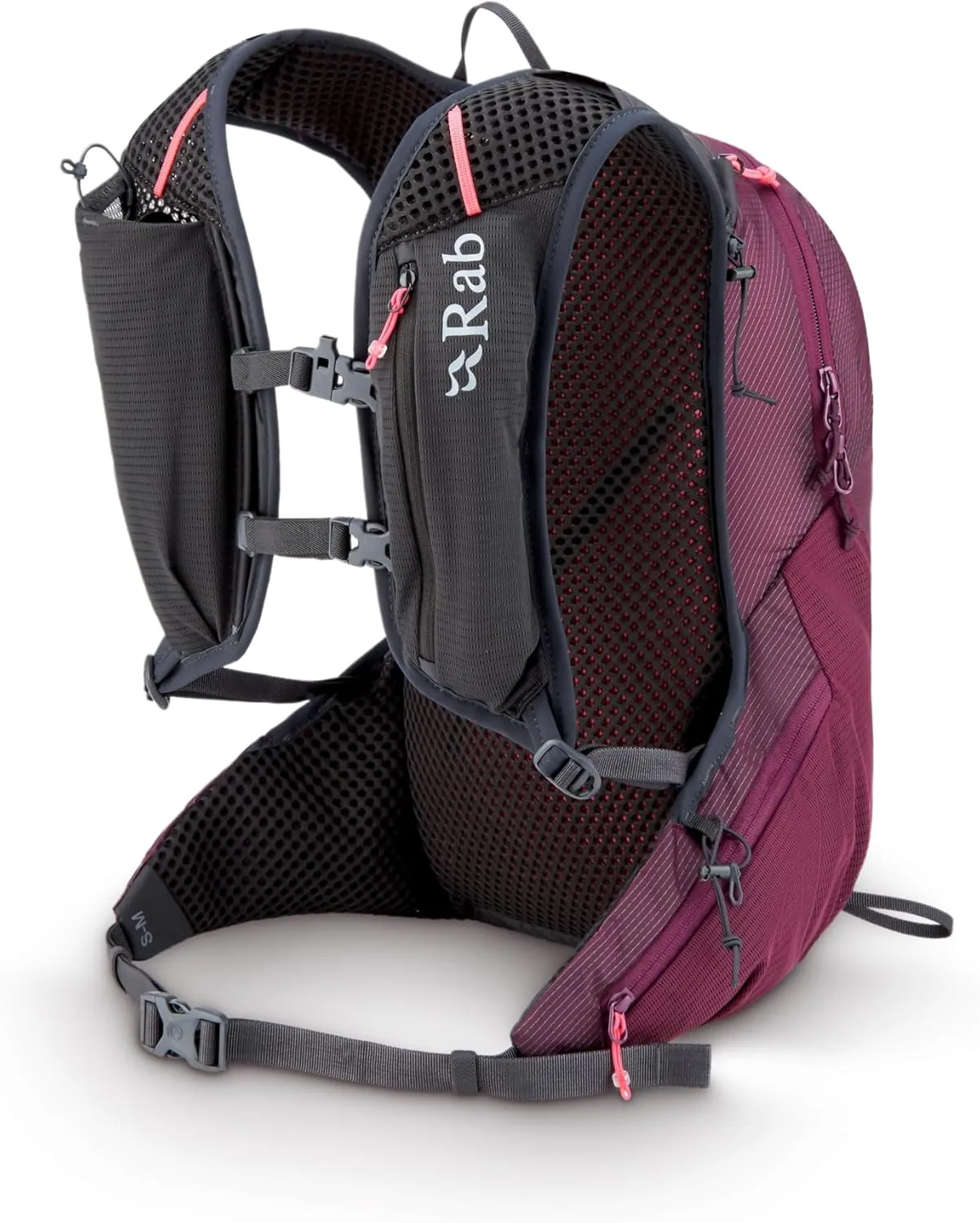 Rab Nitron Lightweight Hydration Pack - Comfortable Daypack for Hiking, Trekking, & Trail Running - Mulberry - 12-Liter (Back Length - Medium)