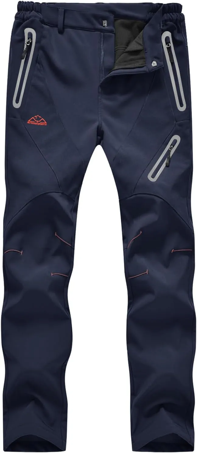 Rdruko Women's Snow Pants Waterproof Insulated Fleece Thermal Ski Hiking Snowboard Pants