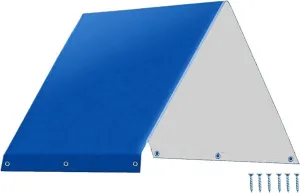Replacement Tarp Roof Swingset Canopy Waterproof UV Protection Cover for Backyard Playhouse Playground, Playground Equipment Keeps Your Kids Safe from Elements (Blue)