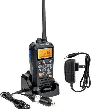 Retevis RM40 Handheld Marine Radio with GPS, DSC Radio Marine,Boat Radio Floating IP67 Submersible Waterproof,Mob,NOAA Weather Alert,1500mAh,Marine Radio Handheld with Distress for Boats Coast Guard