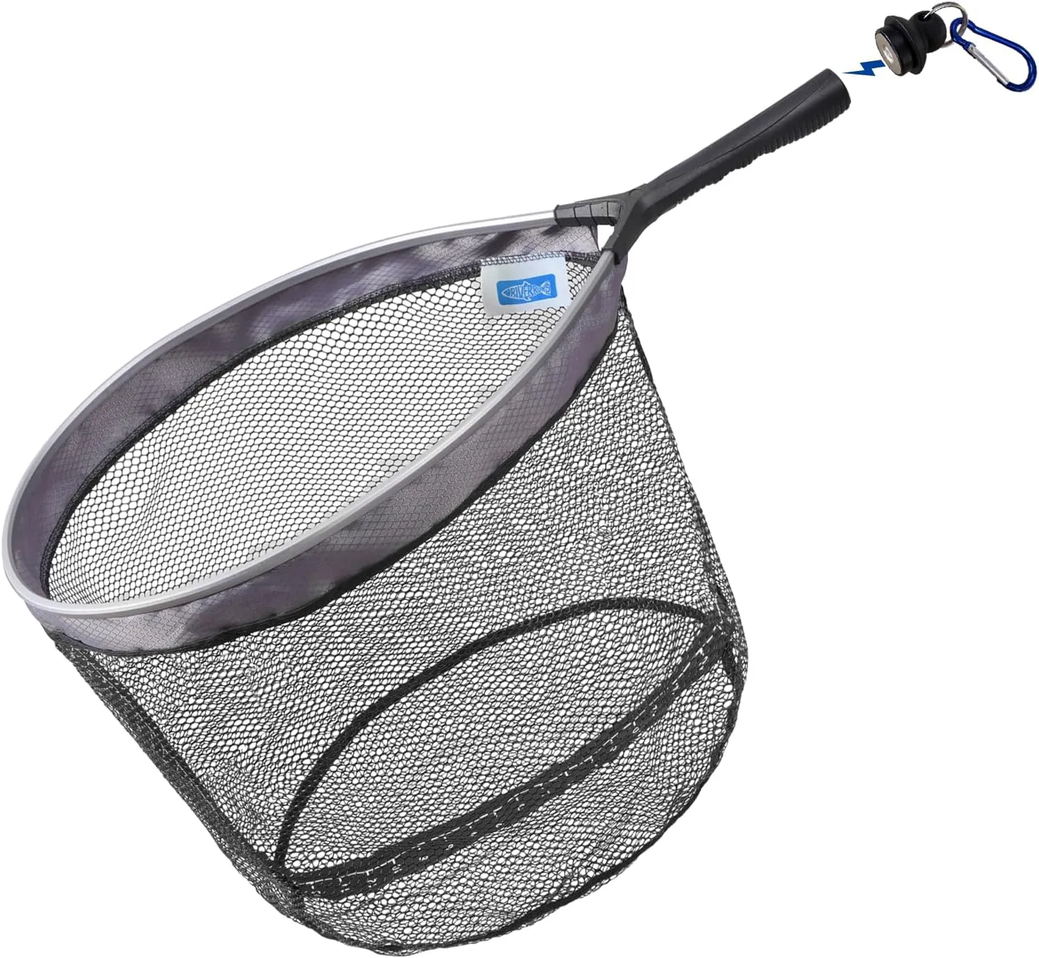 Riverruns Fly Fishing Net Magnetic Release, Bass Trout Landing Net, Fly Fishing Gear with Built-in Ruler