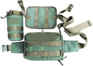 Roaring Fire Blazer Modular Versatile Waist Pack with Adjustable Removable Straps, Removable Water Bottle Holder Pocket for Outdoor,Cycling, Camping, Hiking and etc