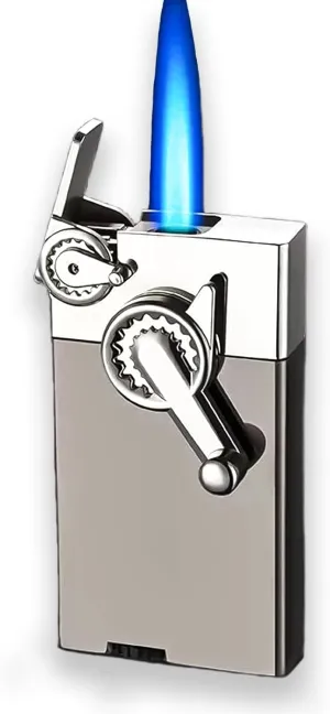 Rocker Gear Torch Lighters, Irefillable Jet Lighters, Unique Gifts for Men, Candle Lighter Hiking Gear(No Butane Fuel) (Black)