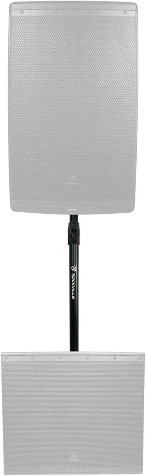 Rockville RSPAT M20 Threaded Subwoofer to Speaker Pole Mount Adjustable Stand