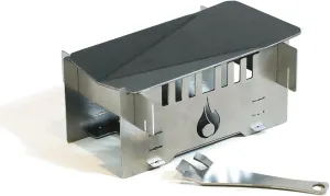 Rondo Compact Stove, Can Be Stored in Mestin, Solid Fuel and Alcohol Stove, Solo Camping, Outdoors, Fishing, Touring, Climbing, Yakiniku, Barbecue Stove, Personal Use