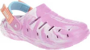 RUGGED SHARK Molded Clog for Kids, Cove CLG with Adjustable Achilles Strap, Big Kid Size 2, Pink