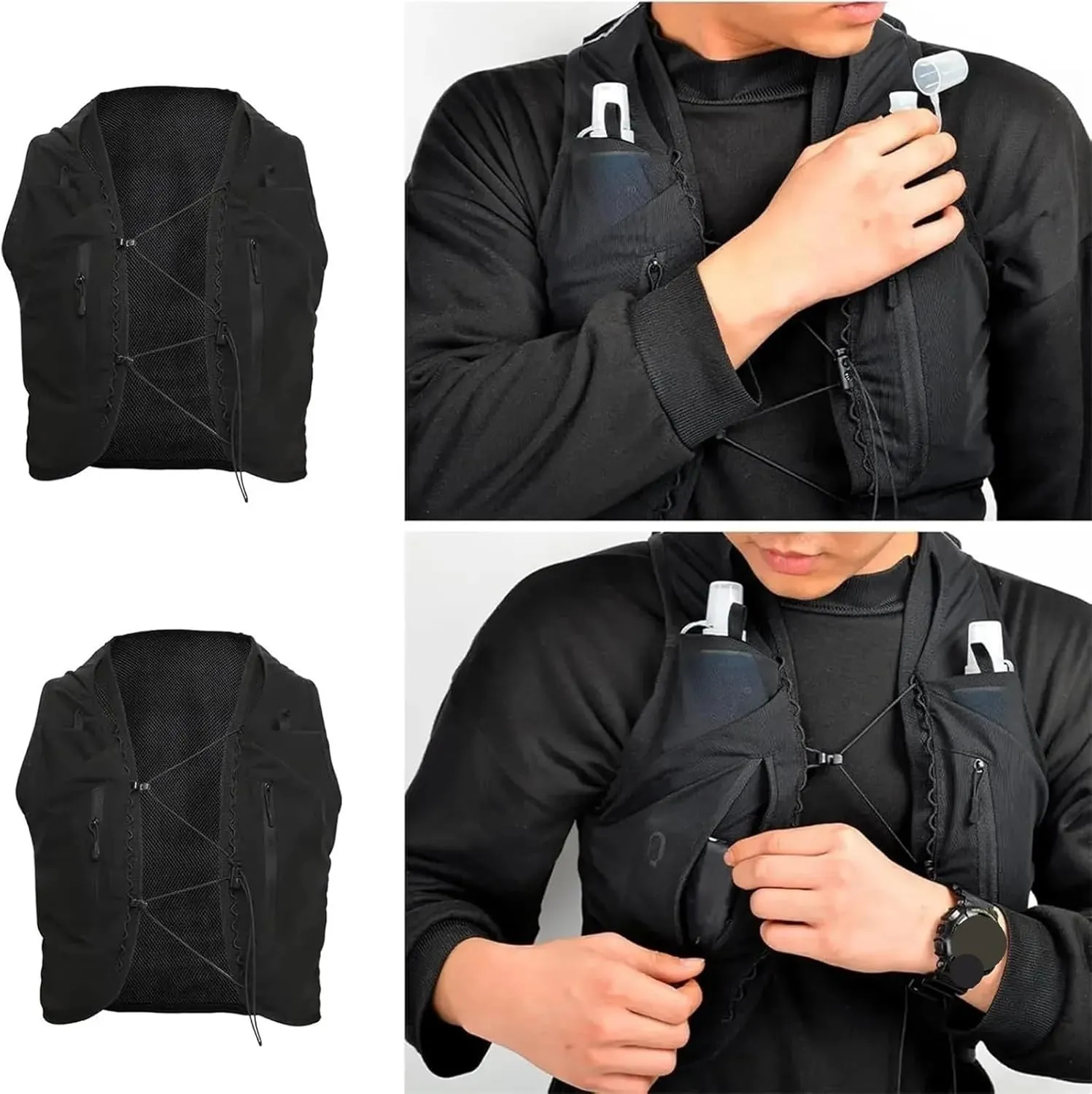 Running Vest Trail Running Backpack Lightweight Hydration Vest Bag for Outdoor Trekking Hiking Cycling Marathon for Running