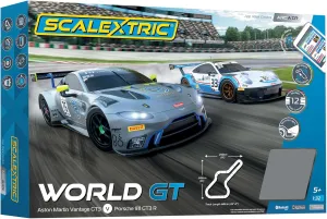 Scalextric C1434M ARC AIR - World GT - Mains Power Slot Car Race Track Sets, 1:32 Scale Set, Electric Racing Toys for Adults or Kids, Racetrack Games, Cars Gifts for Boys or Girls, Age 8 