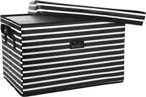 SCOUT Rump Roost LG - Large Lidded Storage Bin with Handles, Collapsible, Stackable, Doubles as Seat or Table, Holds 90 Lbs