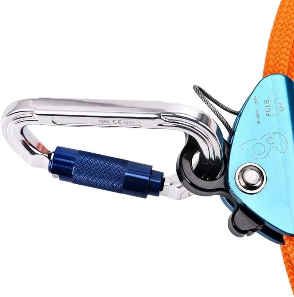SEAAN Tree Climbing Flipline Kit 1/2'' x 10FT Arborist Flip Line Tree Climbing Lanyard Steel Core Rope - Adjustable, Better Grab, Low Stretch, Cut Resistant