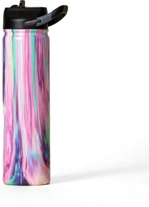 Seriously Ice Cold SIC 27oz Insulated Water Bottle Thermos, Premium Triple Layer Vacuum Stainless Steel, BPA Free Wide Mouth Lid with Carabiner Clip