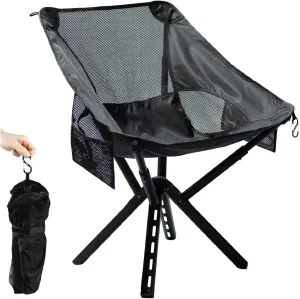 Sitpack Backpacking Chair, 5S Quick Set-up Lightweight Portable Camping Chair Folding Compact Small Beach Seat for Adults with Aluminum Frame & Carry Bag for Outdoor Hiking Travel Fishing