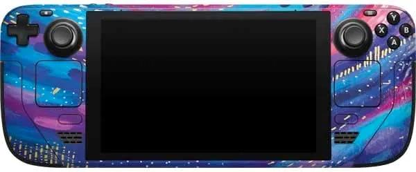 Skinit Gaming Decal Skin Compatible with Steam Deck Handheld Gaming Computer - Etta Vee Rainbow Wave Brush Stroke Design