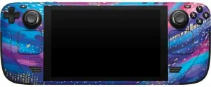 Skinit Gaming Decal Skin Compatible with Steam Deck Handheld Gaming Computer - Etta Vee Rainbow Wave Brush Stroke Design