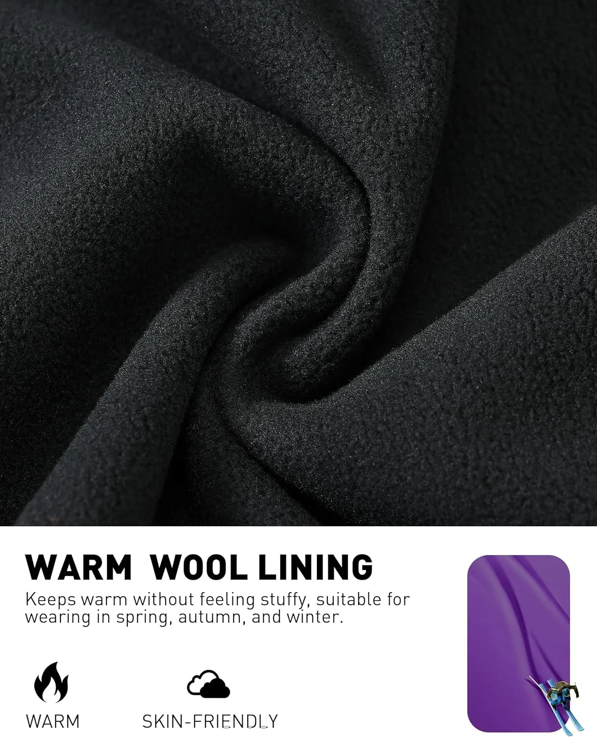 Softshell Jacket Women Fleece Lined Lightweight Jacket Waterproof Coat with Hooded Outdoor Hiking