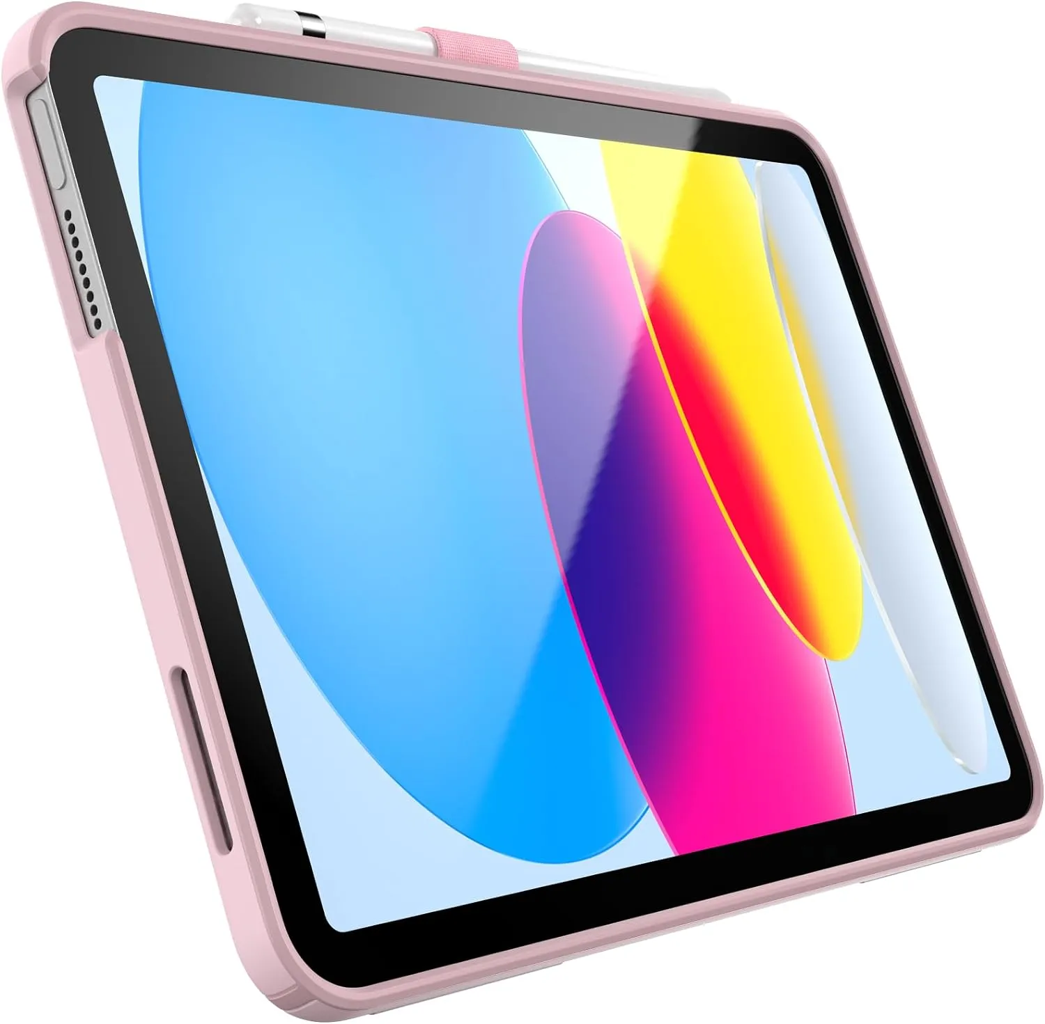 Speck iPad 10.9 Inch Tablet Case and Stand - Scratch Resistant, Drop Protection & Quick Release Kickstand - for iPad 10th Gen 2022 - StandyShell Soft Lilac/Hydrangea Purple/Kinder Pink