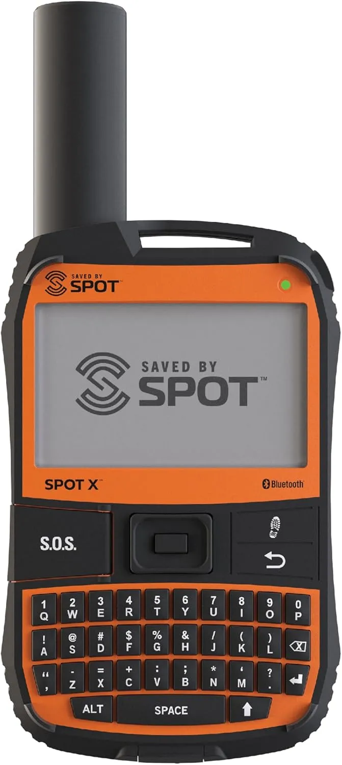 Spot X with Bluetooth 2-Way Satellite Messenger | SOS Protection | Handheld Portable 2-Way GPS Messenger for Hiking, Camping, Cars| Globalstar Satellite Network Coverage | Subscription Applicable