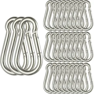 Spring Snap Hook 304 Stainless Steel Carabiner Camping Hiking Traveling Fishing