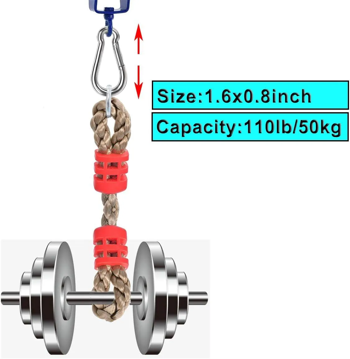 Spring Snap Hook, Lsqurel 304 Stainless Steel Carabiner Steel Clips Keychain Heavy Duty Quick Link for Camping Hiking Traveling