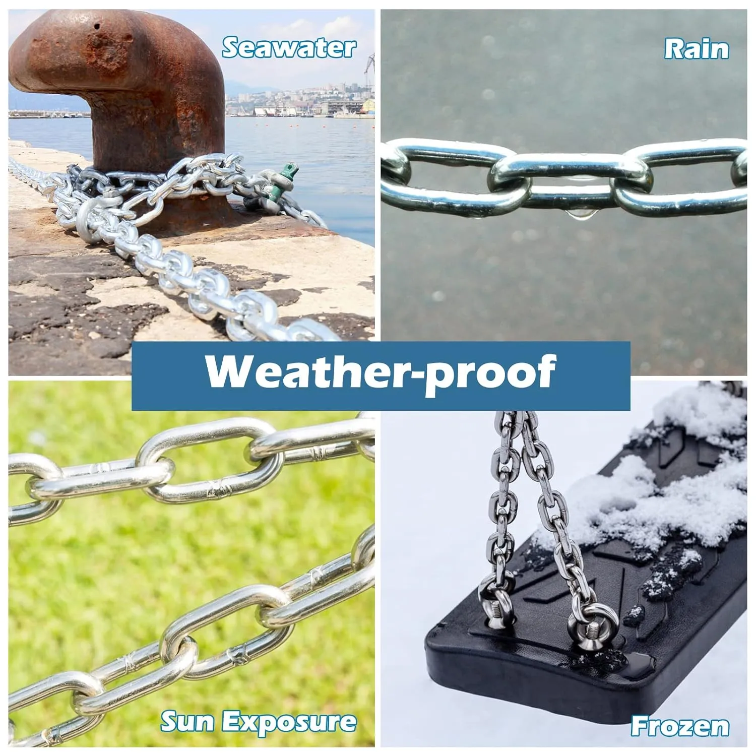 Stainless Steel Chain, 1/8 in × 32.8 Ft Small Strong Chain Link Chain, Light Duty Chainlink Utility Metal Decorative Chain Camping Pet Dog Chain Hanging Chain for Bird Feeder Planters Signs