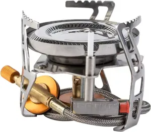 Stainless Steel Mini All-in-one Camping Stove Stove Gas Stove Camp Furnace Cooker Cooking Tourist Camp Cooking Supplies
