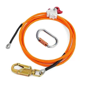 Steel Wire Core Flipline-Arborist Equipment， Suitable for Tree Climbing and Rock Climbing (12mm × 3m)