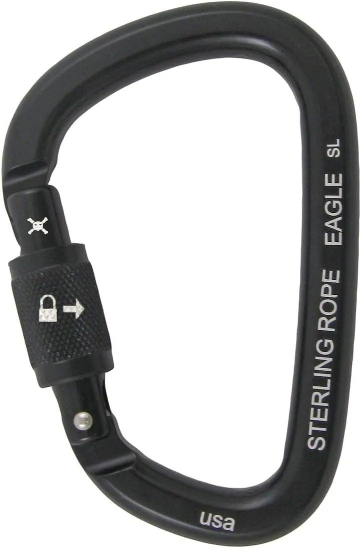 Sterling Eagle Screwlock Pear Carabiner