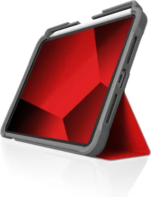 STM Dux Plus for iPad mini 6th Gen (2021, 8.3 inch) - Rugged Case with Apple Pencil Holder, Magnetic Closure-to-Stand and Sleep/Wake Cover - Mil-Spec Drop Tested - Red (STM-222-341GX-02)