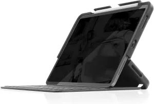 STM Dux Shell Magic Folio for iPad Pro 11" (4th/3rd/2nd/1st Gen) Commercial Packaging - Ultra Protective Case with Apple Pencil Storage - Black (stm-222-304KZ-01)