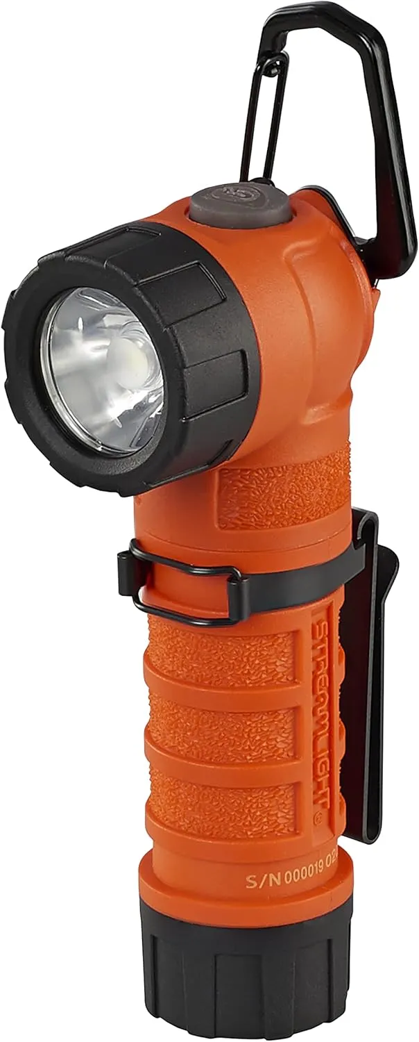Streamlight 88834 PolyTac 90 LED Right Angle Polymer Flashlight, Orange - 170 Lumens