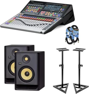 StudioLive 32SC – KRK RP5G4 Pair – Monitor Stands – 2 XLR Cables