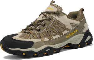 Succttssful Mens Hiking Shoes Waterproof Lightweight Outdoor Low-Top Climbing Shoes for Trekking Training Mountaineer Camping Trail