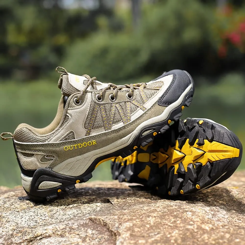 Succttssful Mens Hiking Shoes Waterproof Lightweight Outdoor Low-Top Climbing Shoes for Trekking Training Mountaineer Camping Trail