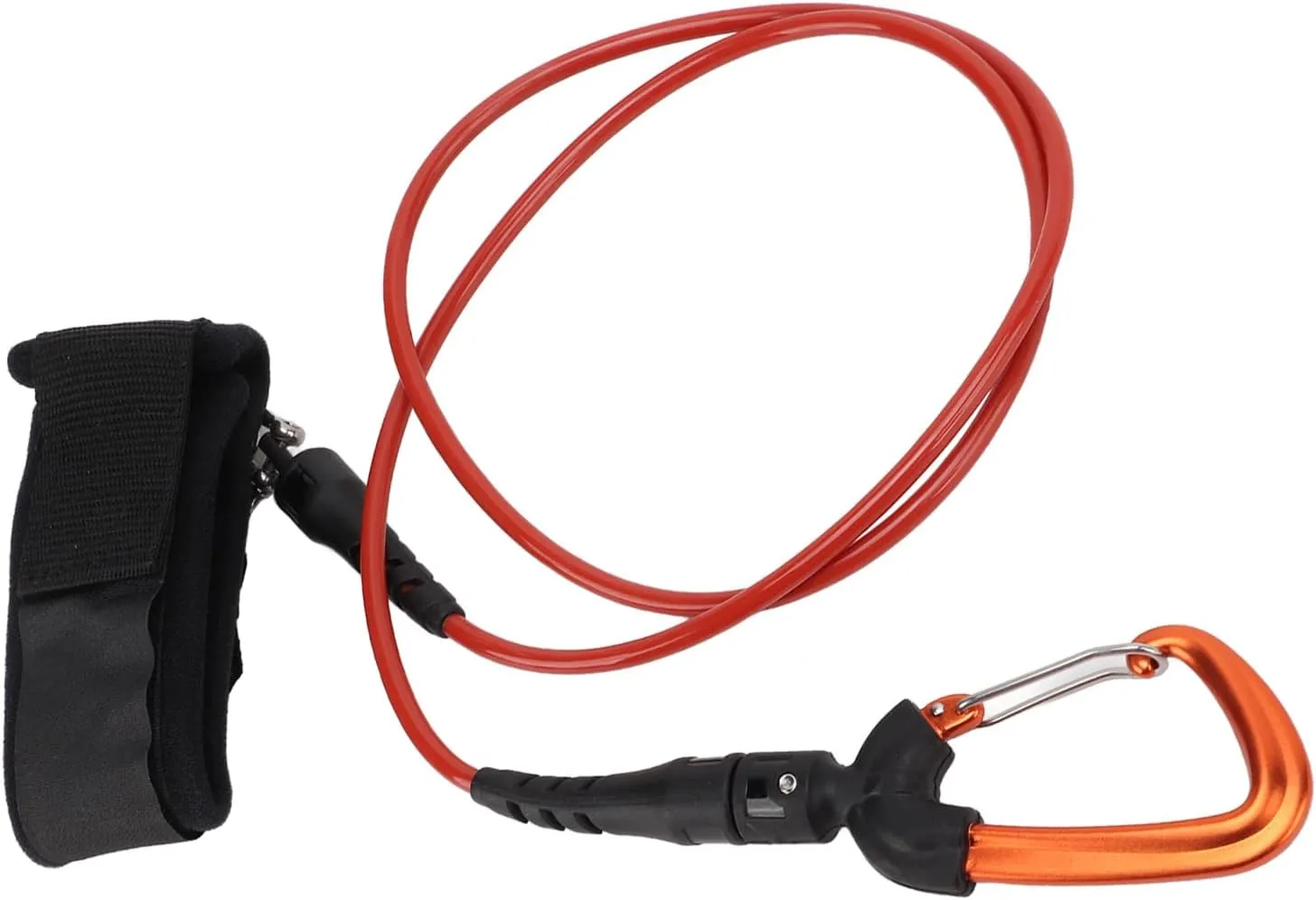 Surfboard Leash,Straight Surf Board Leashes Safety Cable with Carabiner for Freediving