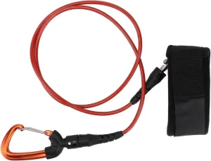 Surfboard Leash,Straight Surf Board Leashes Safety Cable with Carabiner for Freediving