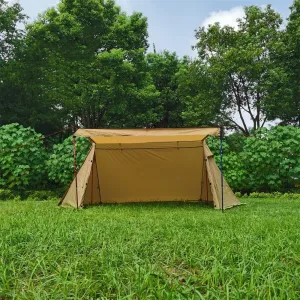 Survival Shelter, Camping Tarp Emergency Shelter, 210T Polyester PU 3000mm Coating Survival Shelter Tent for Camping, Hiking, Backpacking (Brown)