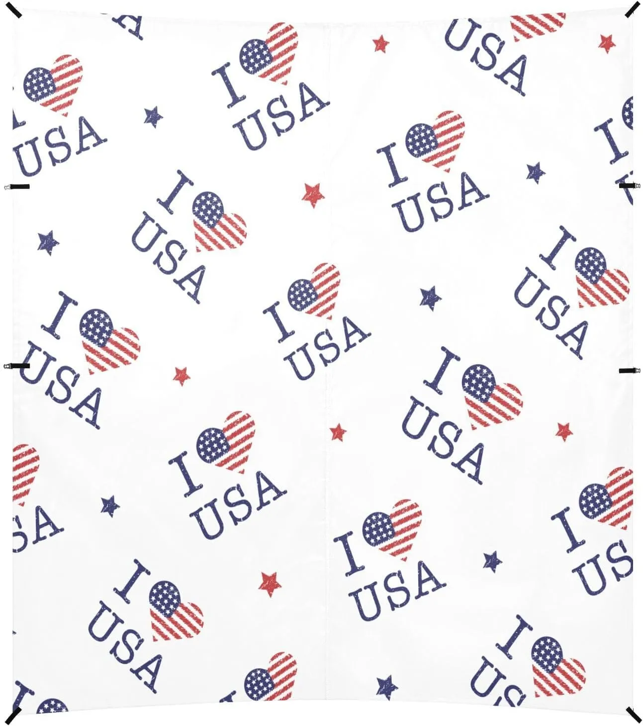 Symbols of Love USA Beach Tent Camping Sun Shelters Portable Outdoor Canopy Sun Shade for Camping Trips Fishing Backyard Fun or Picnics Easy Setup with Carrying Bag