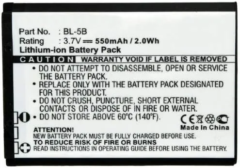 Synergy Digital GPS Battery, Compatible with VODAFONE Mini D101 GPS, (Li-ion, 3.7, 550mAh) Ultra High Capacity, Replacement for iSpan BTA002 Battery