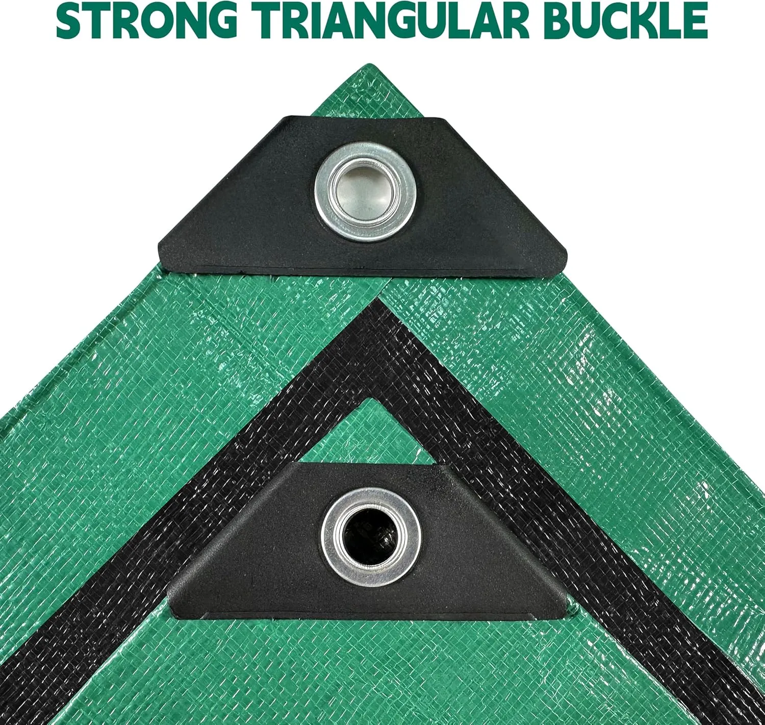 Tarp 8x10 ft Heavy Duty 100% Waterproof 10mil,UV Resistant,Durable Grommets and Reinforced Edges Green/Black Tarp for Camping, Swimming Pools,Car Coverage -by MVPNET