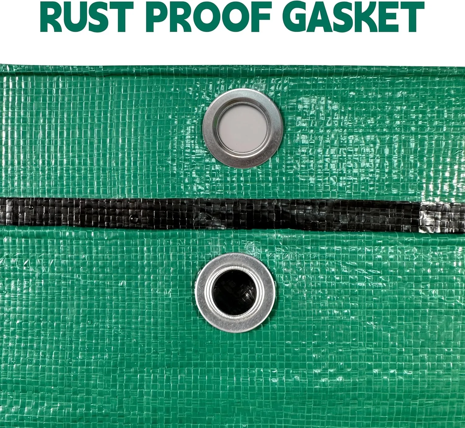 Tarp 8x10 ft Heavy Duty 100% Waterproof 10mil,UV Resistant,Durable Grommets and Reinforced Edges Green/Black Tarp for Camping, Swimming Pools,Car Coverage -by MVPNET