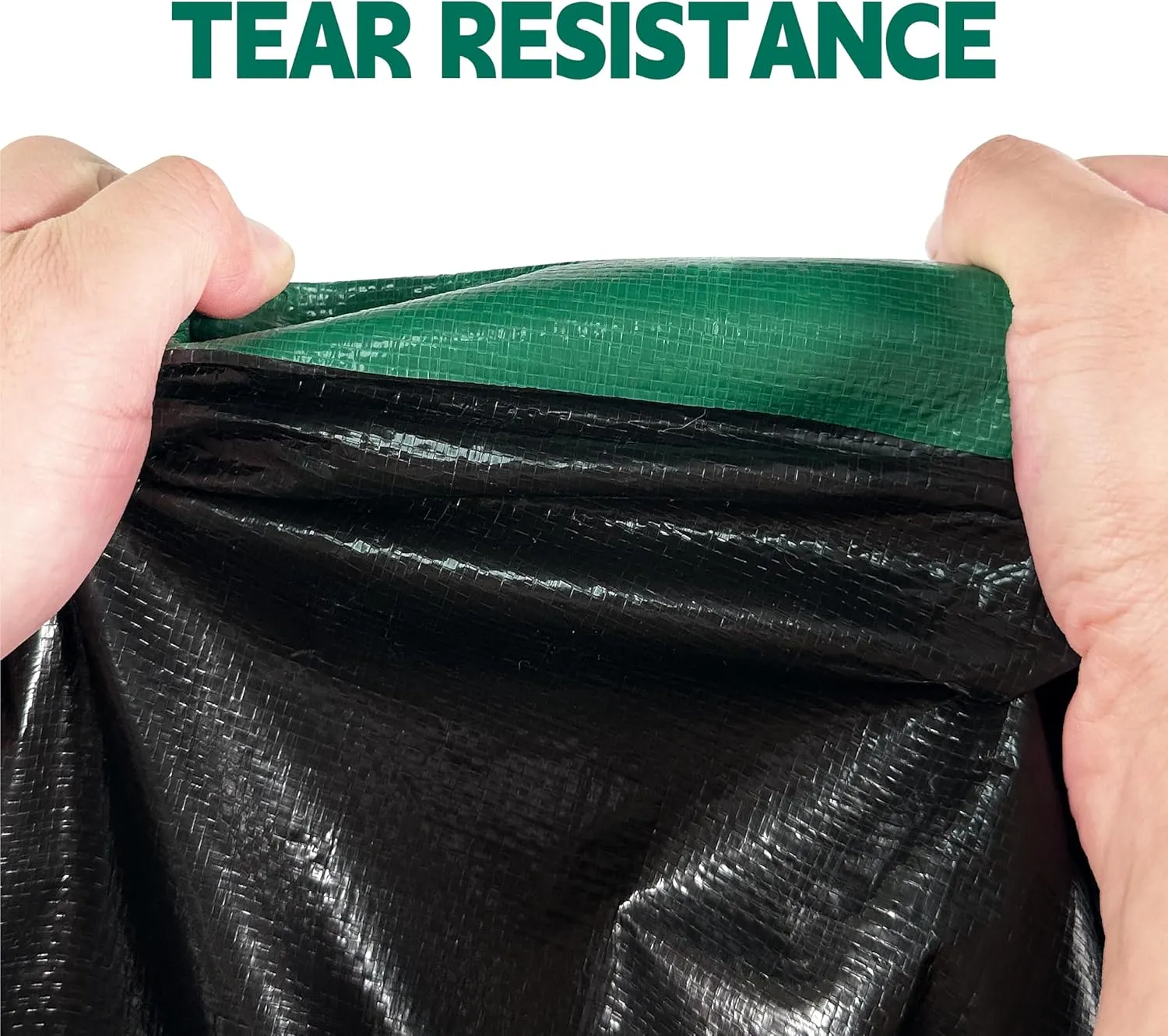 Tarp 8x10 ft Heavy Duty 100% Waterproof 10mil,UV Resistant,Durable Grommets and Reinforced Edges Green/Black Tarp for Camping, Swimming Pools,Car Coverage -by MVPNET