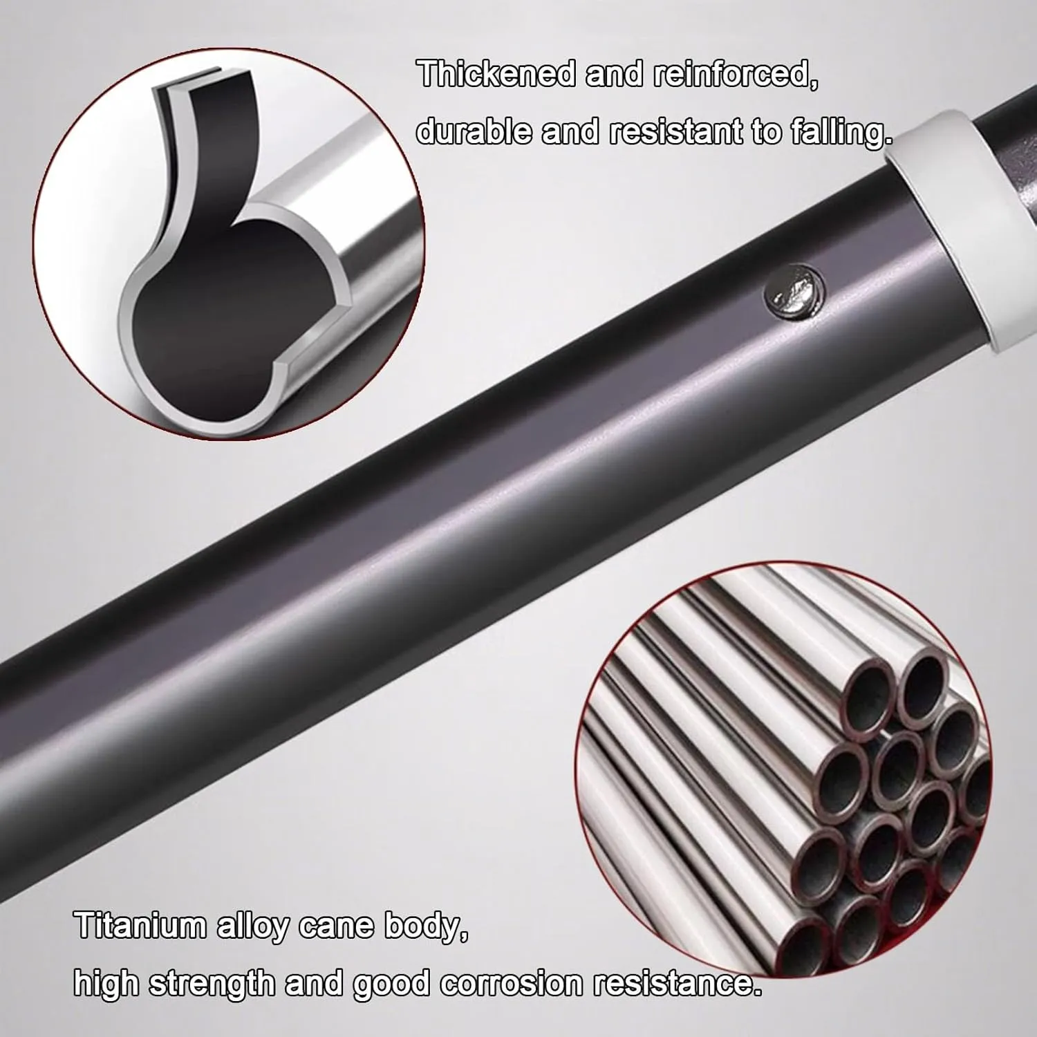 Telescopic Blind Cane T-Shaped Folding Cane Walking Aid for The Blind and Elderly Trekking Stick That Can Be Put in a School Bag