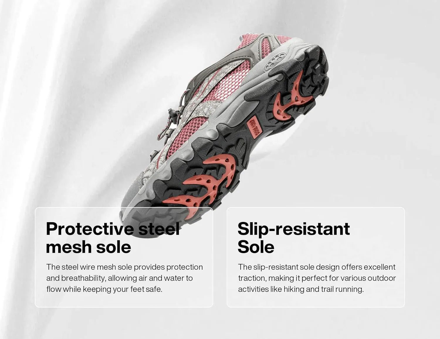 TFO Hiking Shoes Men's Waterproof Air Circulation Insole Ankle Support Non-Slip Lightweight for Outdoor Trekking Walking
