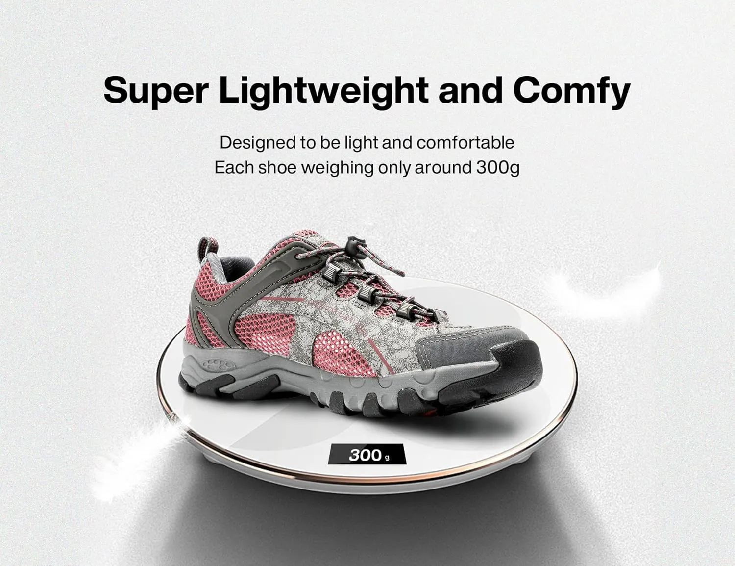 TFO Hiking Shoes Men's Waterproof Air Circulation Insole Ankle Support Non-Slip Lightweight for Outdoor Trekking Walking