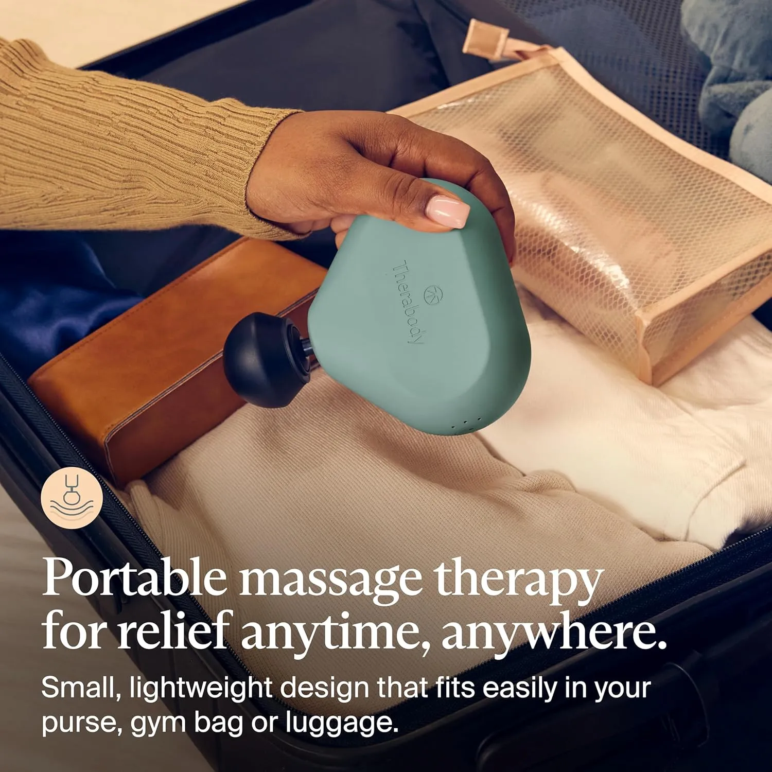 TheraGun Mini (2nd Generation) by Therabody - Handheld Electric Massage Gun - Compact Deep Tissue Treatment for Any Athlete On The Go - Portable Percussion Massager with QuietForce Technology (Green)