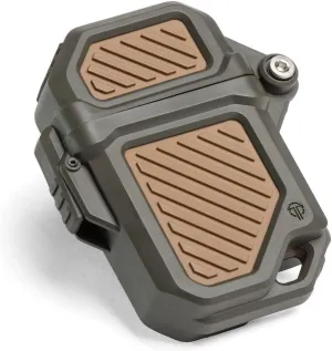 Thyrm PyroVault 2.0 Lighter Armor Compatible with Zippo Inserts, for Protection, Less Evaporation, and Retention, Made in The USA (Woodland (Olive Drab   Coyote))