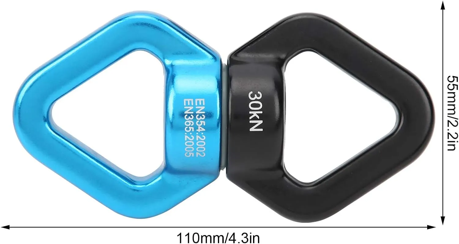 Topyond Outdoor Climbing Swivel Universal Wheel, Fixed Swivel Annulus, Yoga Linker, Swivel with Bearing for Climbing Yoga Swing